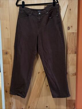 Old Navy Women's High-rise Curvy OG Loose Jeans in Dark Brown
